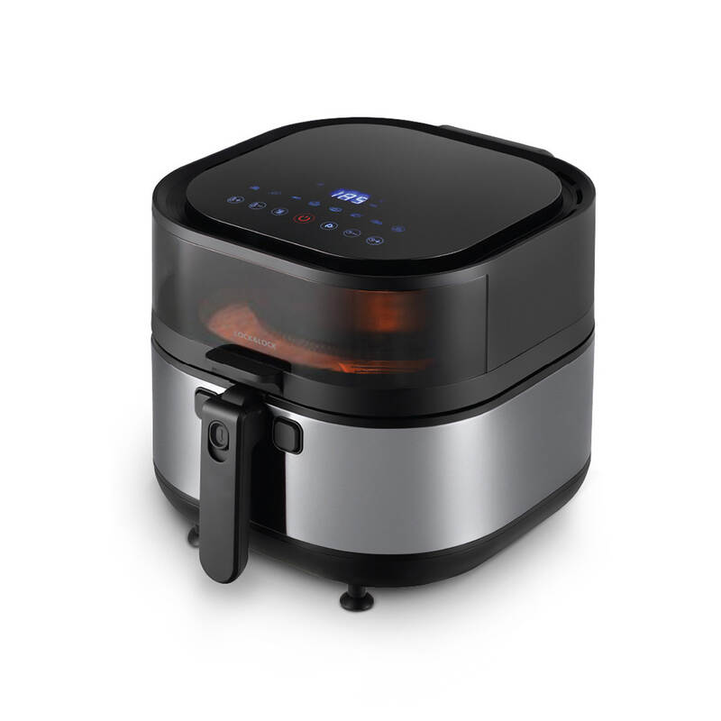 Nồi Chiên Không Dầu, Visible Stirring Air Fryer, 7.2L, 220V, 50Hz, 1800W - Màu Đen - LocknLock - EJF596BLK, , large image number null